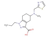 5-[methyl(1,3-thiazol-2-ylmethyl)amino]-1-propyl-4,5,6,7-tetrahydro-1H-indazole-3-carboxylic acid