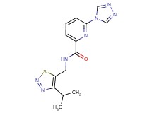 N-[(4-isopropyl-1,2,3-thiadiazol-5-yl)methyl]-6-(4H-1,2,4-triazol-4-yl)pyridine-2-carboxamide
