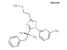 (2S)-2-[3-(2-methoxyethyl)-1-(6-methylpyridin-2-yl)-1H-1,2,4-triazol-5-yl]-1-phenylpropan-2-amine