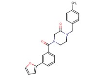 4-[3-(2-furyl)benzoyl]-1-(4-methylbenzyl)-2-piperazinone