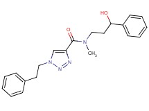 N-(3-hydroxy-3-phenylpropyl)-N-methyl-1-(2-phenylethyl)-1H-1,2,3-triazole-4-carboxamide