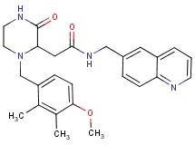 2-[1-(4-methoxy-2,3-dimethylbenzyl)-3-oxo-2-piperazinyl]-N-(6-quinolinylmethyl)acetamide