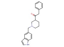 1-[1-(1H-indol-5-ylmethyl)-3-piperidinyl]-2-phenylethanone