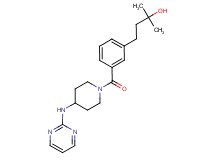 2-methyl-4-(3-{[4-(2-pyrimidinylamino)-1-piperidinyl]carbonyl}phenyl)-2-butanol