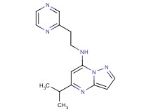 5-isopropyl-N-[2-(2-pyrazinyl)ethyl]pyrazolo[1,5-a]pyrimidin-7-amine