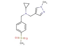 N-[(1-methyl-1H-pyrazol-4-yl)methyl]-N-[4-(methylsulfonyl)benzyl]cyclopropanamine