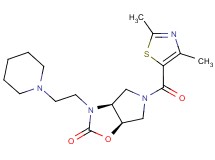 (3aS*,6aR*)-5-[(2,4-dimethyl-1,3-thiazol-5-yl)carbonyl]-3-(2-piperidin-1-ylethyl)hexahydro-2H-pyrrolo[3,4-d][1,3]oxazol-2-one