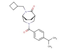 (1S*,5R*)-6-(cyclobutylmethyl)-3-(4-isopropylbenzoyl)-3,6-diazabicyclo[3.2.2]nonan-7-one