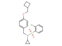 2-chloro-N-[4-(cyclobutylmethoxy)benzyl]-N-cyclopropylbenzenesulfonamide