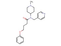 N-(1-methyl-4-piperidinyl)-4-phenoxy-N-(4-pyridinylmethyl)butanamide