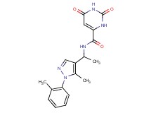 N-{1-[5-methyl-1-(2-methylphenyl)-1H-pyrazol-4-yl]ethyl}-2,6-dioxo-1,2,3,6-tetrahydropyrimidine-4-carboxamide