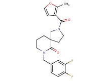 7-(3,4-difluorobenzyl)-2-(2-methyl-3-furoyl)-2,7-diazaspiro[4.5]decan-6-one