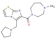 6-[(4-methyl-1,4-diazepan-1-yl)carbonyl]-5-(pyrrolidin-1-ylmethyl)imidazo[2,1-b][1,3]thiazole