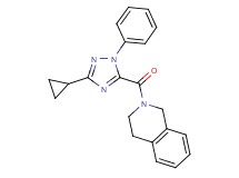 2-[(3-cyclopropyl-1-phenyl-1H-1,2,4-triazol-5-yl)carbonyl]-1,2,3,4-tetrahydroisoquinoline