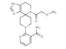 2-[5-(methoxyacetyl)-1,5,6,7-tetrahydro-1'H-spiro[imidazo[4,5-c]pyridine-4,4'-piperidin]-1'-yl]nicotinamide