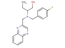 2-[(4-fluorobenzyl)(quinoxalin-2-ylmethyl)amino]butan-1-ol