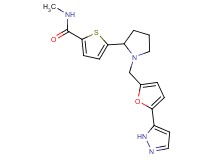N-methyl-5-(1-{[5-(1H-pyrazol-5-yl)-2-furyl]methyl}-2-pyrrolidinyl)-2-thiophenecarboxamide