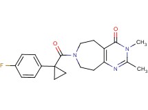 7-{[1-(4-fluorophenyl)cyclopropyl]carbonyl}-2,3-dimethyl-3,5,6,7,8,9-hexahydro-4H-pyrimido[4,5-d]azepin-4-one