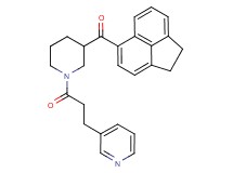 1,2-dihydro-5-acenaphthylenyl{1-[3-(3-pyridinyl)propanoyl]-3-piperidinyl}methanone