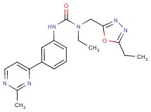 N-ethyl-N-[(5-ethyl-1,3,4-oxadiazol-2-yl)methyl]-N'-[3-(2-methylpyrimidin-4-yl)phenyl]urea