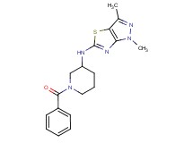 N-(1-benzoylpiperidin-3-yl)-1,3-dimethyl-1H-pyrazolo[3,4-d][1,3]thiazol-5-amine