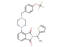 2-[1-(2-thienyl)ethyl]-4-{4-[4-(trifluoromethoxy)benzyl]-1-piperazinyl}-1H-isoindole-1,3(2H)-dione