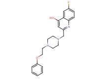 6-fluoro-2-{[4-(2-phenoxyethyl)piperazin-1-yl]methyl}quinolin-4-ol