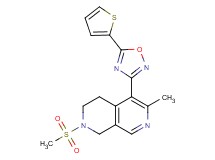 6-methyl-2-(methylsulfonyl)-5-[5-(2-thienyl)-1,2,4-oxadiazol-3-yl]-1,2,3,4-tetrahydro-2,7-naphthyridine