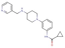 N-(3-{4-[(3-pyridinylmethyl)amino]-1-piperidinyl}phenyl)cyclopropanecarboxamide