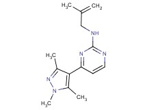 N-(2-methylprop-2-en-1-yl)-4-(1,3,5-trimethyl-1H-pyrazol-4-yl)pyrimidin-2-amine