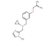 N-[(1-methyl-1H-imidazol-2-yl)methyl]-N-{3-[(2-methylprop-2-en-1-yl)oxy]benzyl}cyclopropanamine