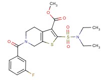methyl 2-[(diethylamino)sulfonyl]-6-(3-fluorobenzoyl)-4,5,6,7-tetrahydrothieno[2,3-c]pyridine-3-carboxylate