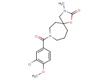 8-(3-chloro-4-methoxybenzoyl)-3-methyl-1-oxa-3,8-diazaspiro[4.6]undecan-2-one