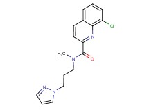 8-chloro-N-methyl-N-[3-(1H-pyrazol-1-yl)propyl]quinoline-2-carboxamide