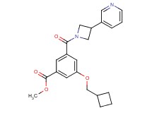 methyl 3-(cyclobutylmethoxy)-5-{[3-(3-pyridinyl)-1-azetidinyl]carbonyl}benzoate