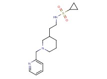 N-{2-[1-(pyridin-2-ylmethyl)piperidin-3-yl]ethyl}cyclopropanesulfonamide