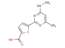 5-[4-methyl-6-(methylamino)pyrimidin-2-yl]thiophene-2-carboxylic acid