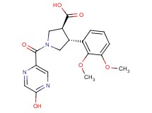 (3S*,4R*)-4-(2,3-dimethoxyphenyl)-1-[(5-hydroxypyrazin-2-yl)carbonyl]pyrrolidine-3-carboxylic acid