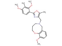 5-{[2-(2,4-dimethoxy-3-methylphenyl)-5-methyl-1,3-oxazol-4-yl]methyl}-10-methoxy-3,4,5,6-tetrahydro-2H-1,5-benzoxazocine