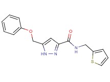 5-(phenoxymethyl)-N-(2-thienylmethyl)-1H-pyrazole-3-carboxamide