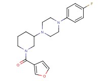 1-(4-fluorophenyl)-4-[1-(3-furoyl)-3-piperidinyl]piperazine