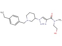1-[1-(4-ethylbenzyl)-3-piperidinyl]-N-(2-hydroxyethyl)-N-methyl-1H-1,2,3-triazole-4-carboxamide