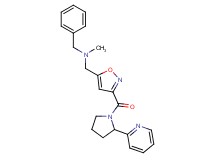 N-methyl-1-phenyl-N-[(3-{[2-(2-pyridinyl)-1-pyrrolidinyl]carbonyl}-5-isoxazolyl)methyl]methanamine