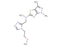 N-{[4-(2-methoxyethyl)-4H-1,2,4-triazol-3-yl]methyl}-N,1,3-trimethyl-1H-pyrazolo[3,4-d][1,3]thiazol-5-amine