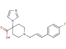 1-[(2E)-3-(4-fluorophenyl)prop-2-en-1-yl]-4-(1H-imidazol-1-yl)piperidine-4-carboxylic acid