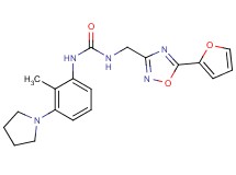 N-{[5-(2-furyl)-1,2,4-oxadiazol-3-yl]methyl}-N'-(2-methyl-3-pyrrolidin-1-ylphenyl)urea