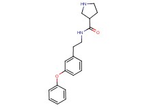 N-[2-(3-phenoxyphenyl)ethyl]pyrrolidine-3-carboxamide