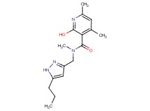 2-hydroxy-N,4,6-trimethyl-N-[(5-propyl-1H-pyrazol-3-yl)methyl]nicotinamide