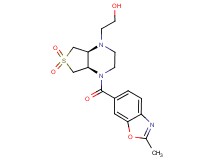2-[(4aR*,7aS*)-4-[(2-methyl-1,3-benzoxazol-6-yl)carbonyl]-6,6-dioxidohexahydrothieno[3,4-b]pyrazin-1(2H)-yl]ethanol