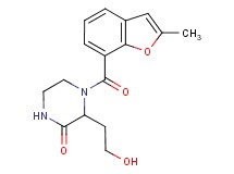 3-(2-hydroxyethyl)-4-[(2-methyl-1-benzofuran-7-yl)carbonyl]piperazin-2-one